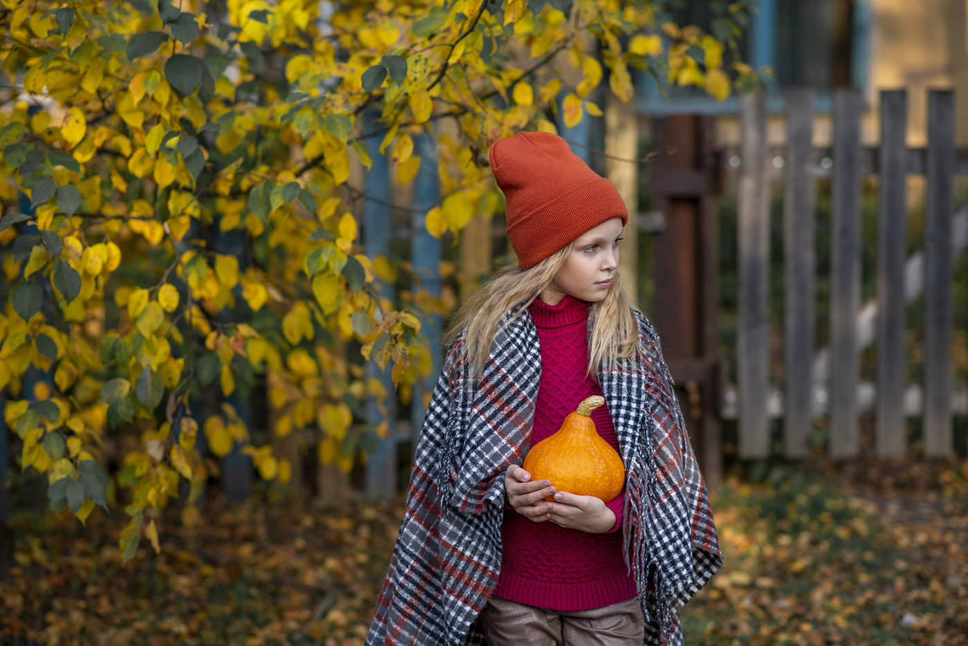 Девочка с тыквой