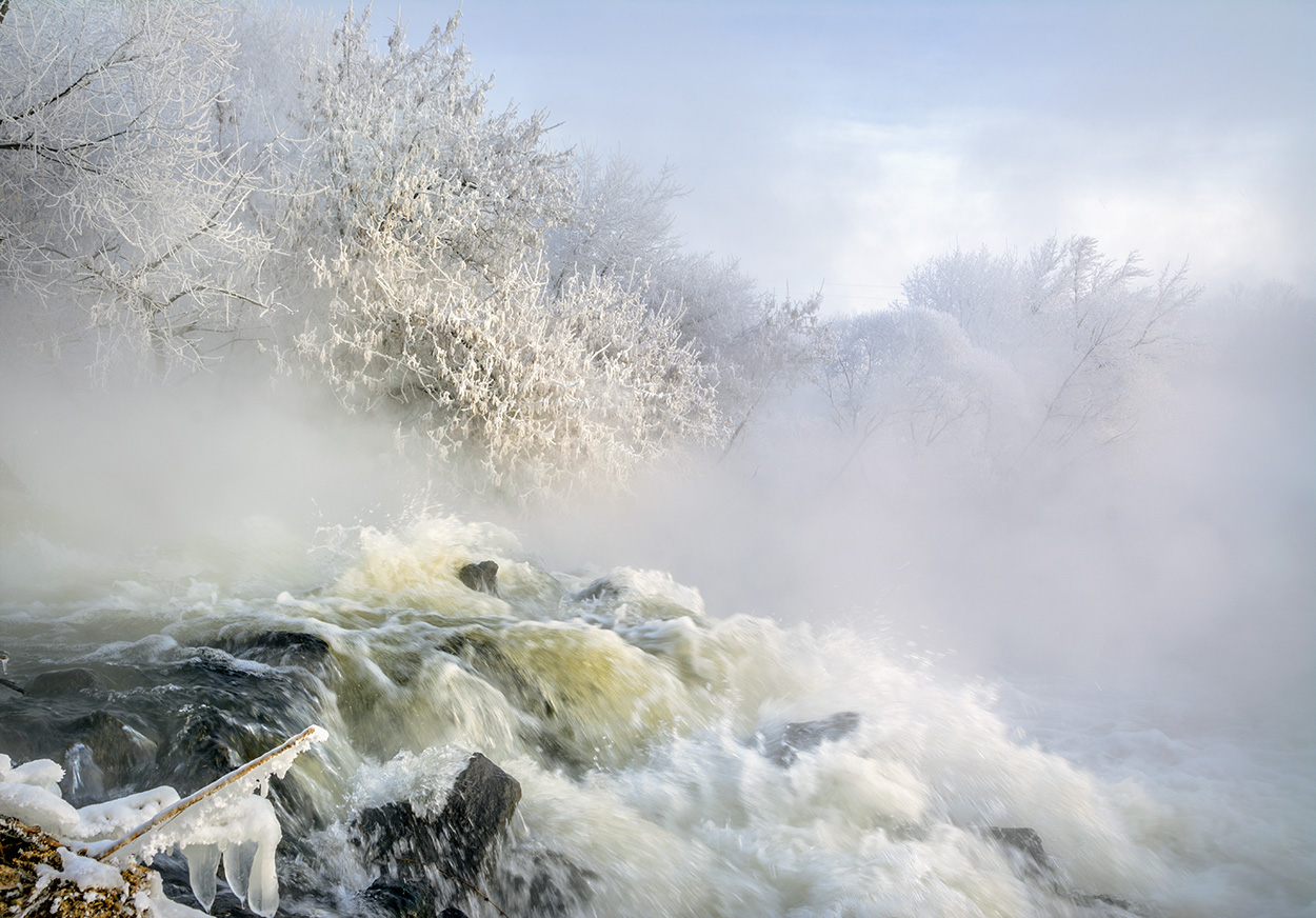 Зимняя река.