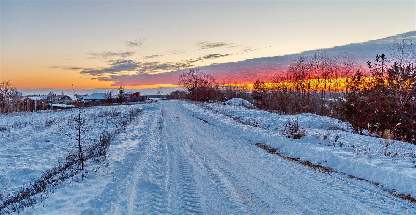 По дороге зимней ,скучной...