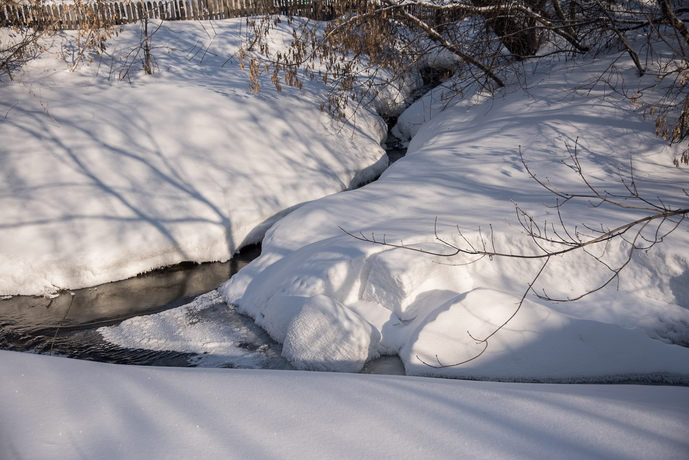 Среди сугробов