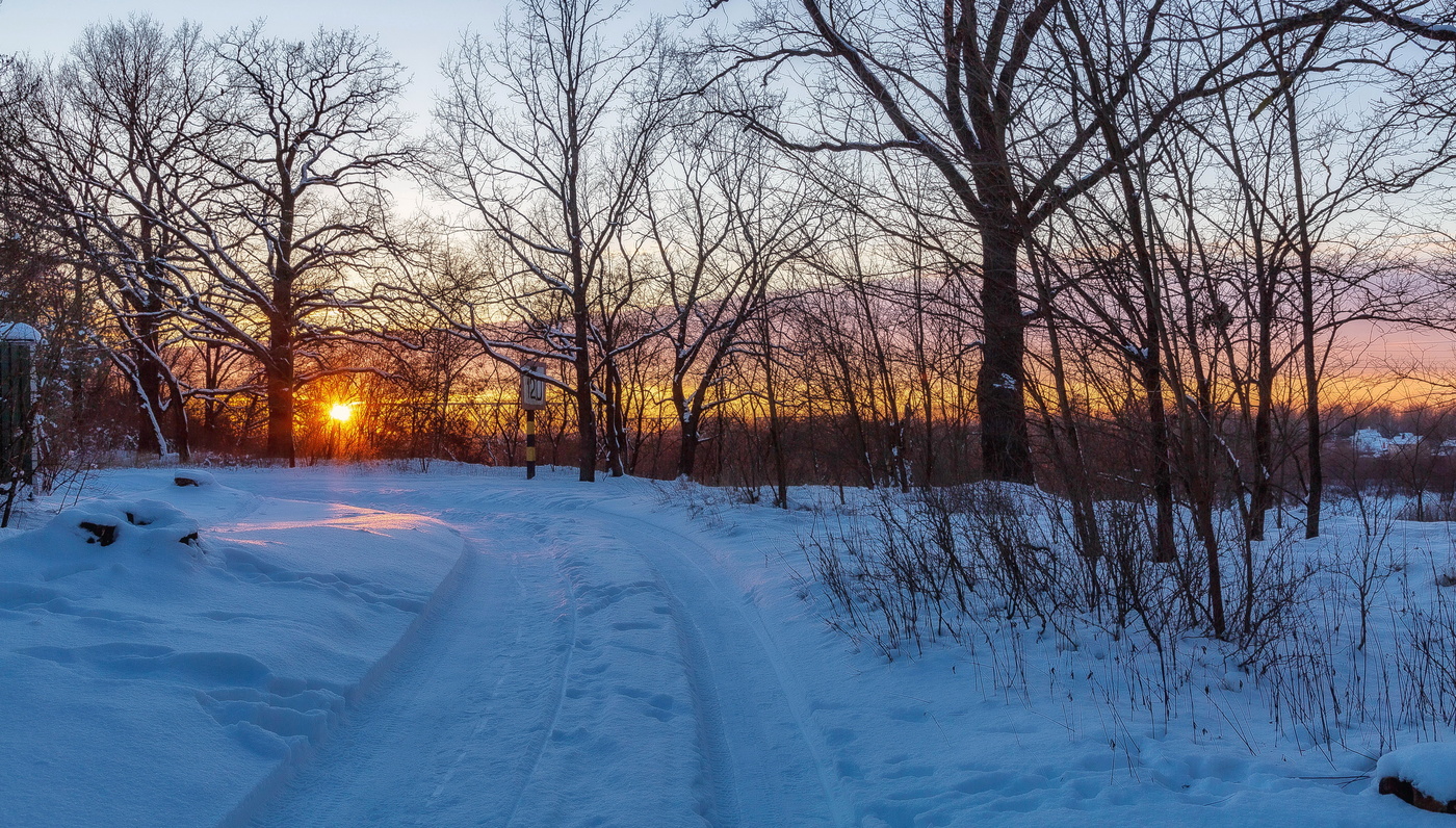 Горизонт с вечерним Солнцем.