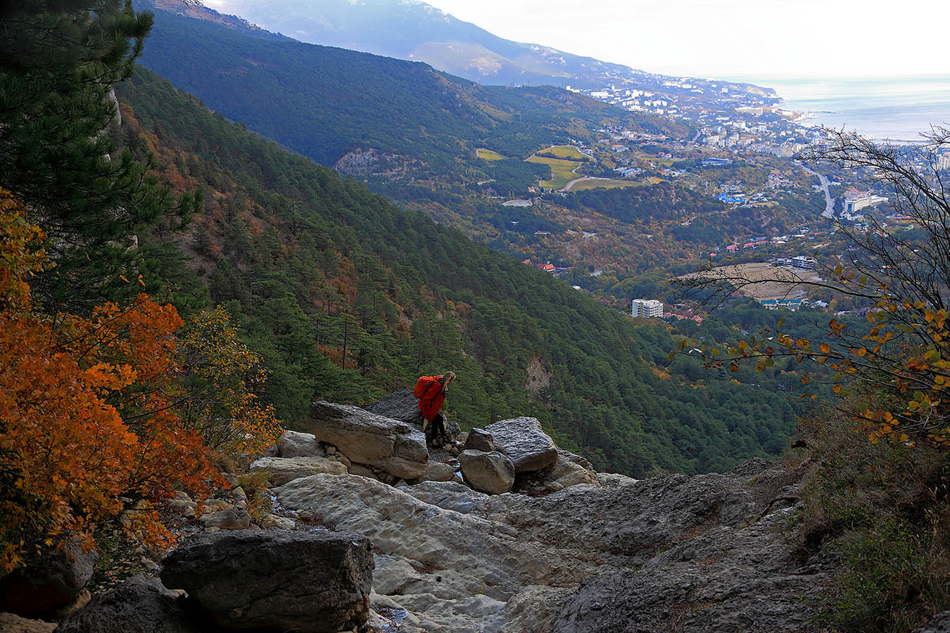 Над водопадом Учан-Су
