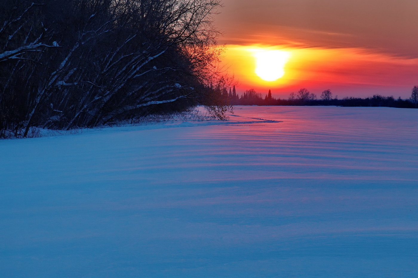 Февральский закат.