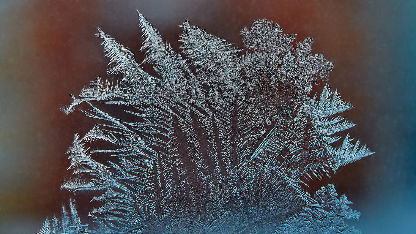 узоры на стекле...