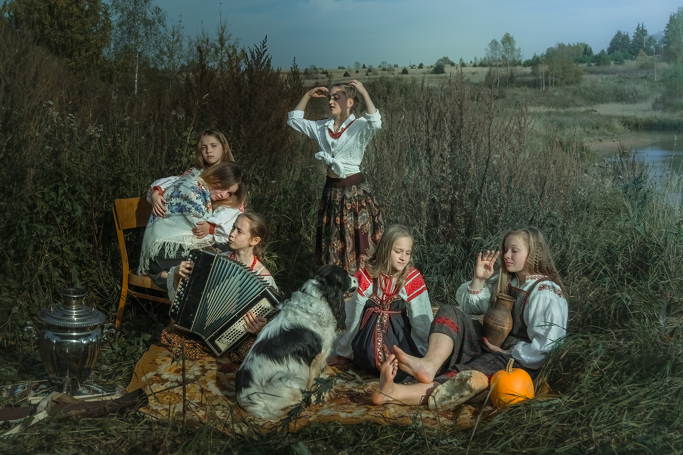 Пикник на закате.