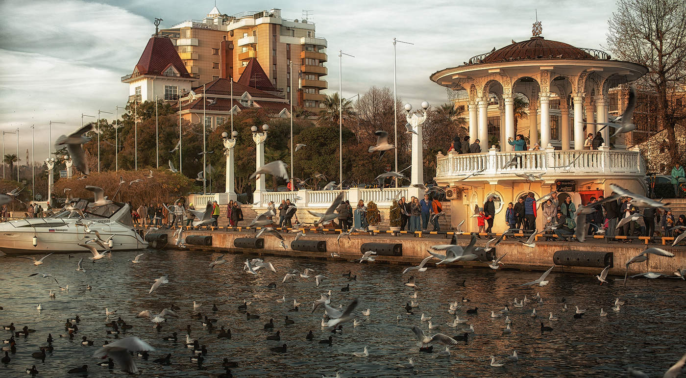 Сочи. Морской вокзал.