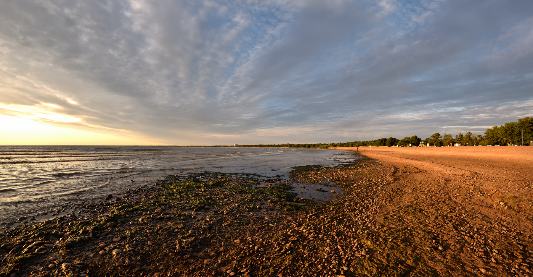 закат на Финском заливе