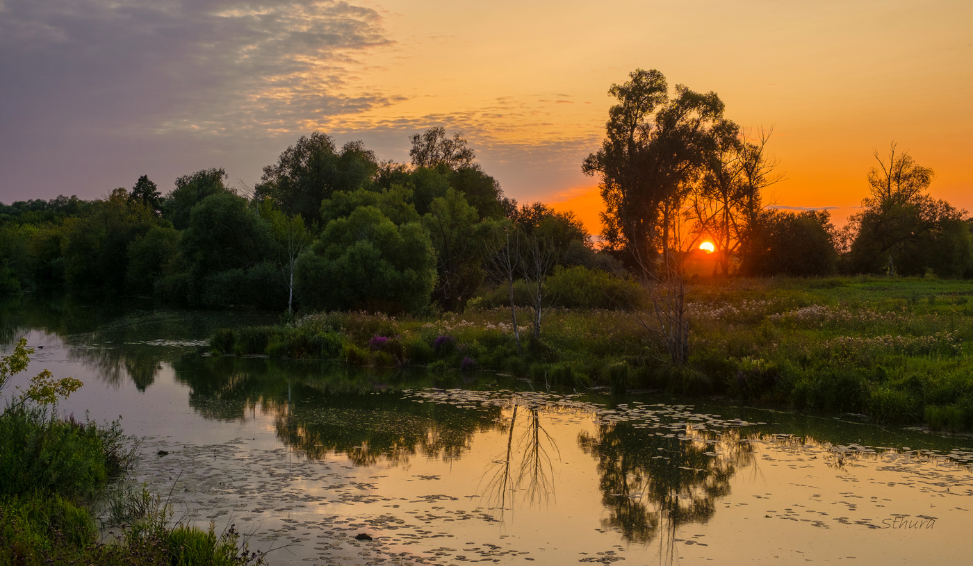 Закат на Омуте.
