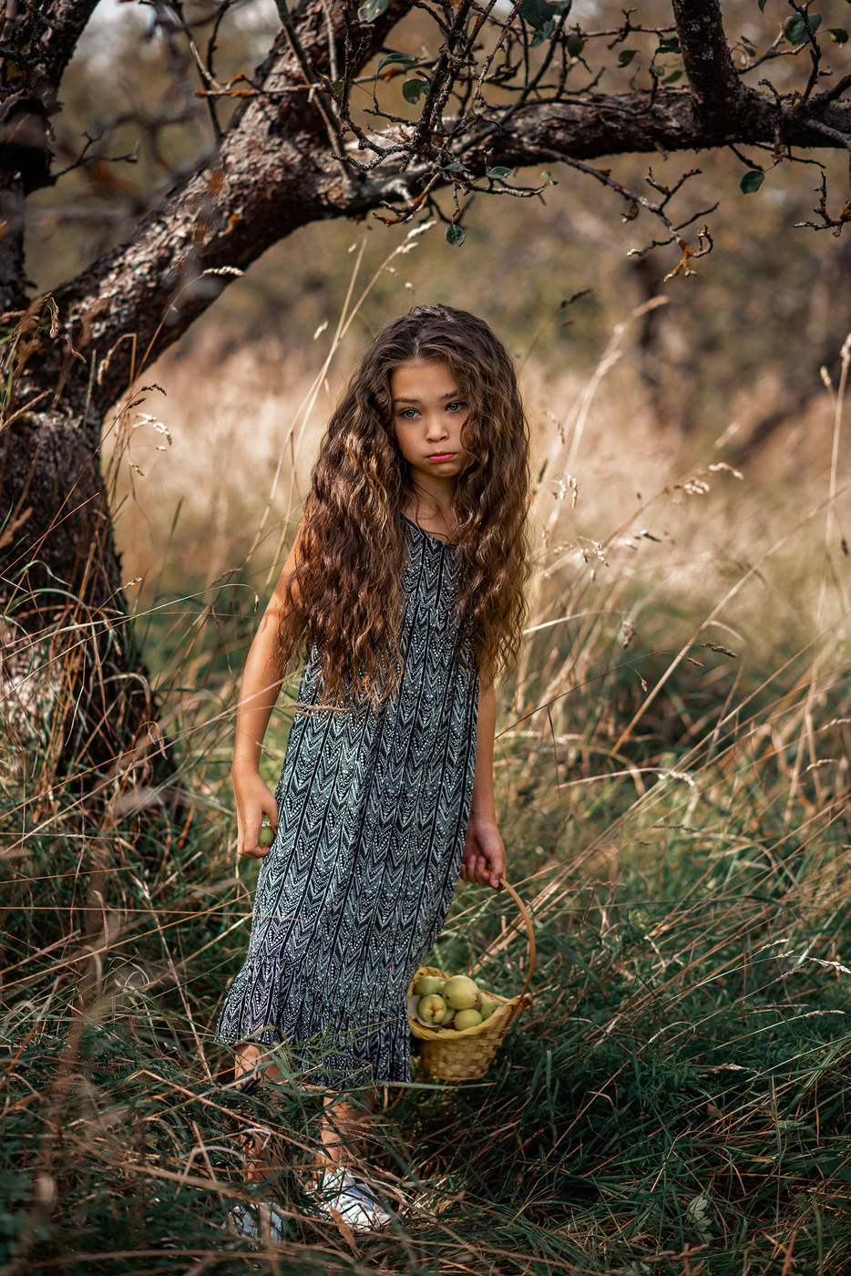 Под тенью яблони