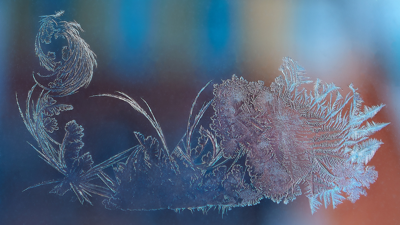 рисунки на стекле...