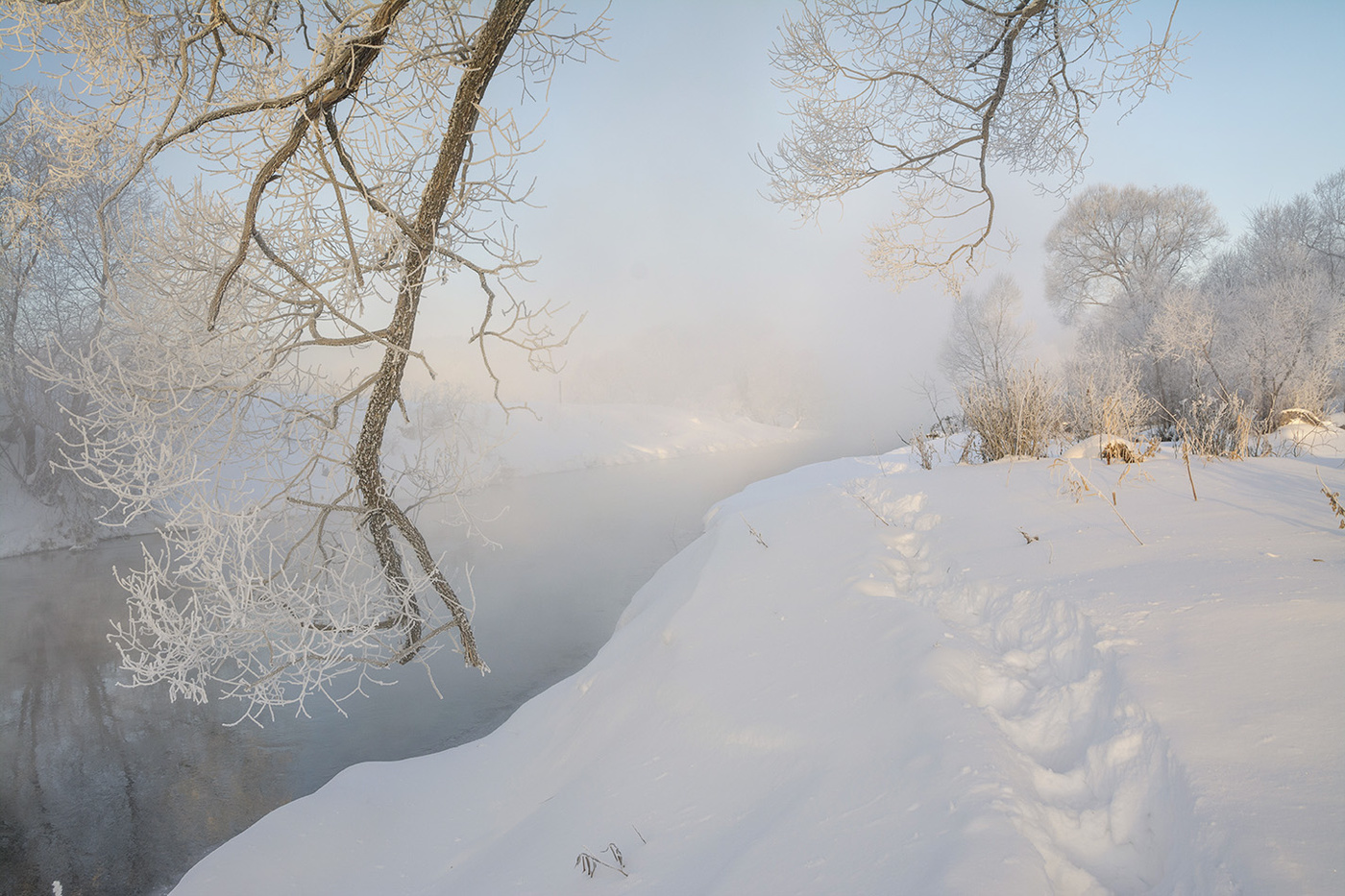 Морозное утро.