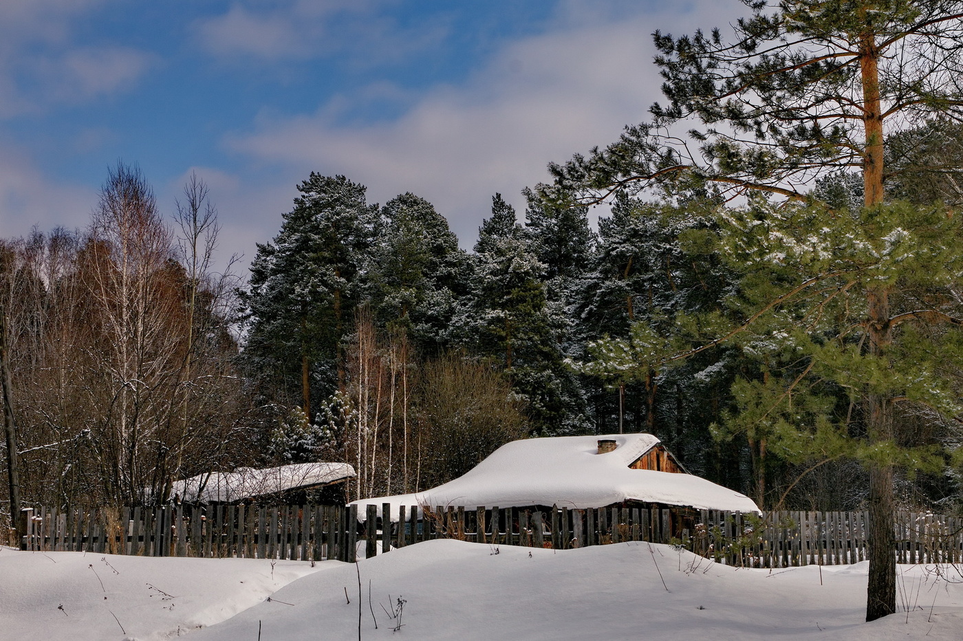 Домик на опушке.