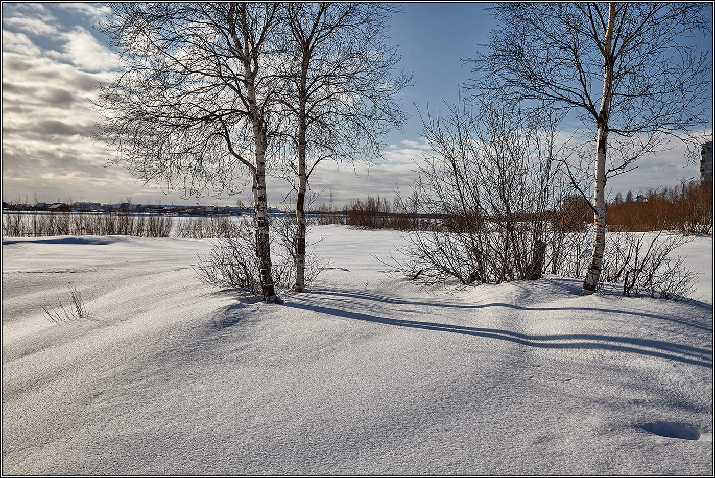 Зимний месяц март.