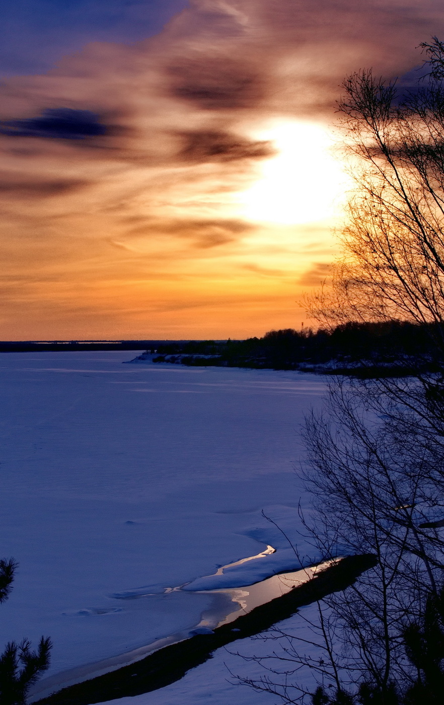 Первые забереги.
