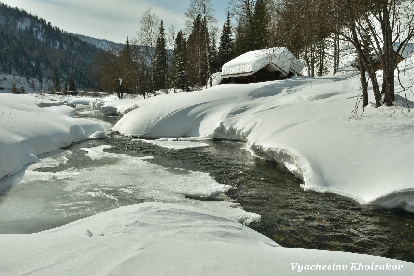 Река Амзас весной