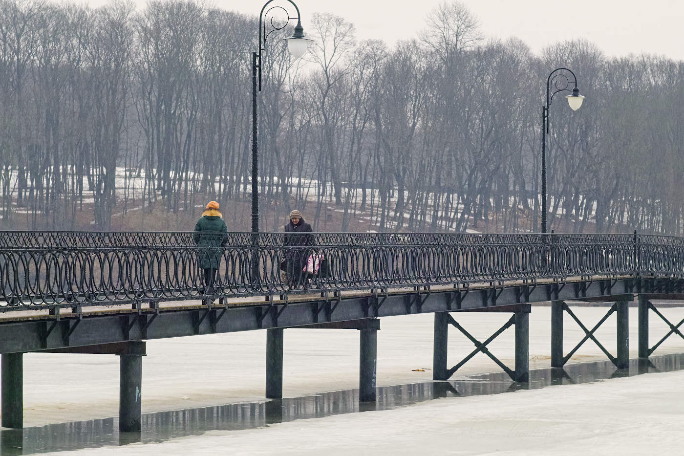 Весна,дождь и двое на мосту...