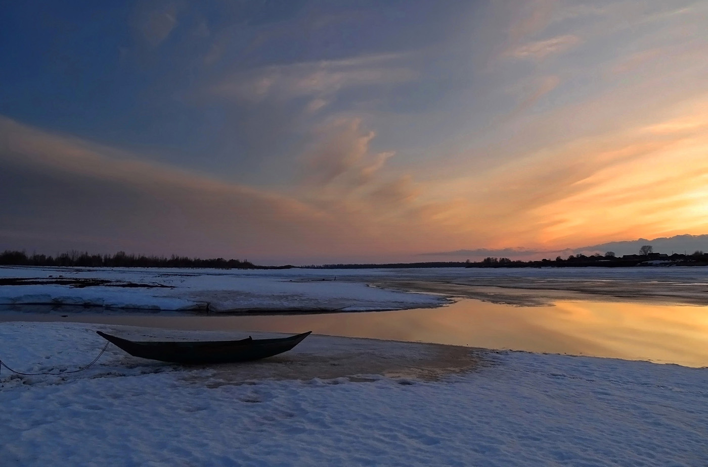 Весенний вечер на Оби