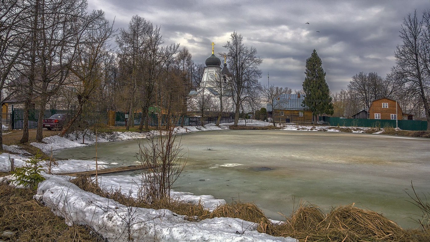 Вечер у пруда.