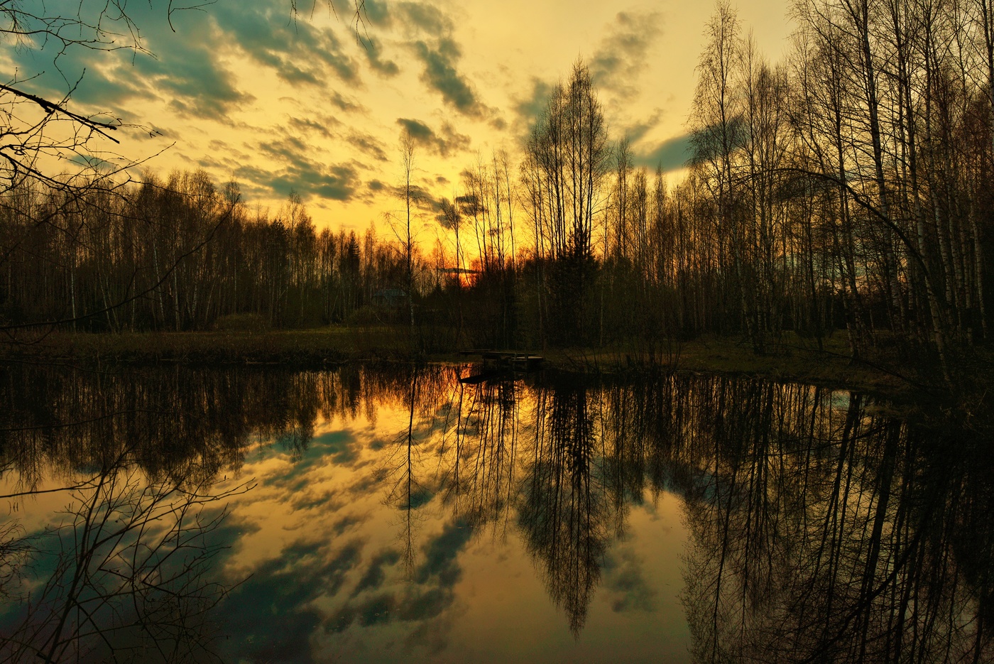 "Как зеркала стоят озера и дышат свежестью ночной..."