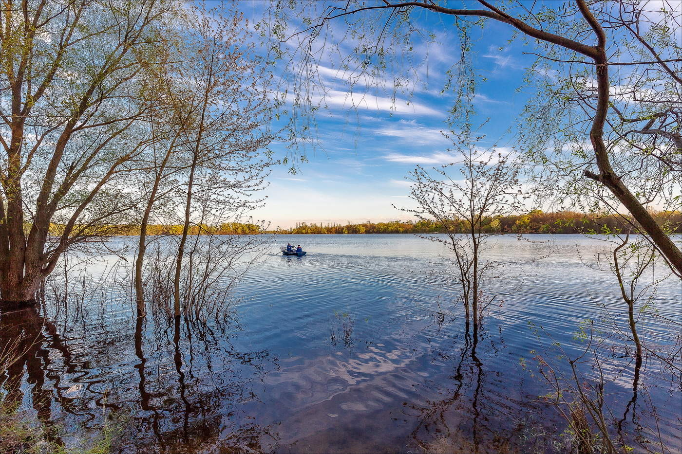 Догорал весенний вечер...