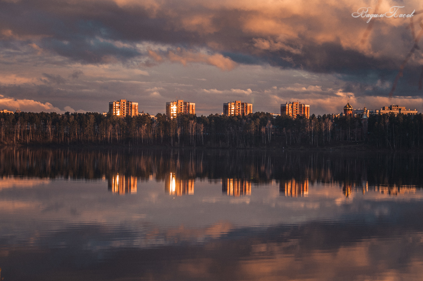 Закат на озере 14.05.21г.