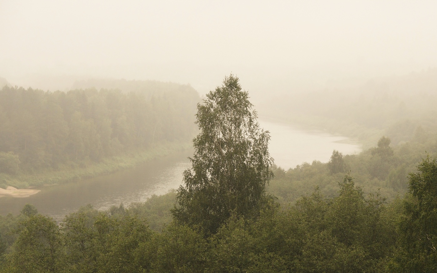"Туманом белым все укутано ..."