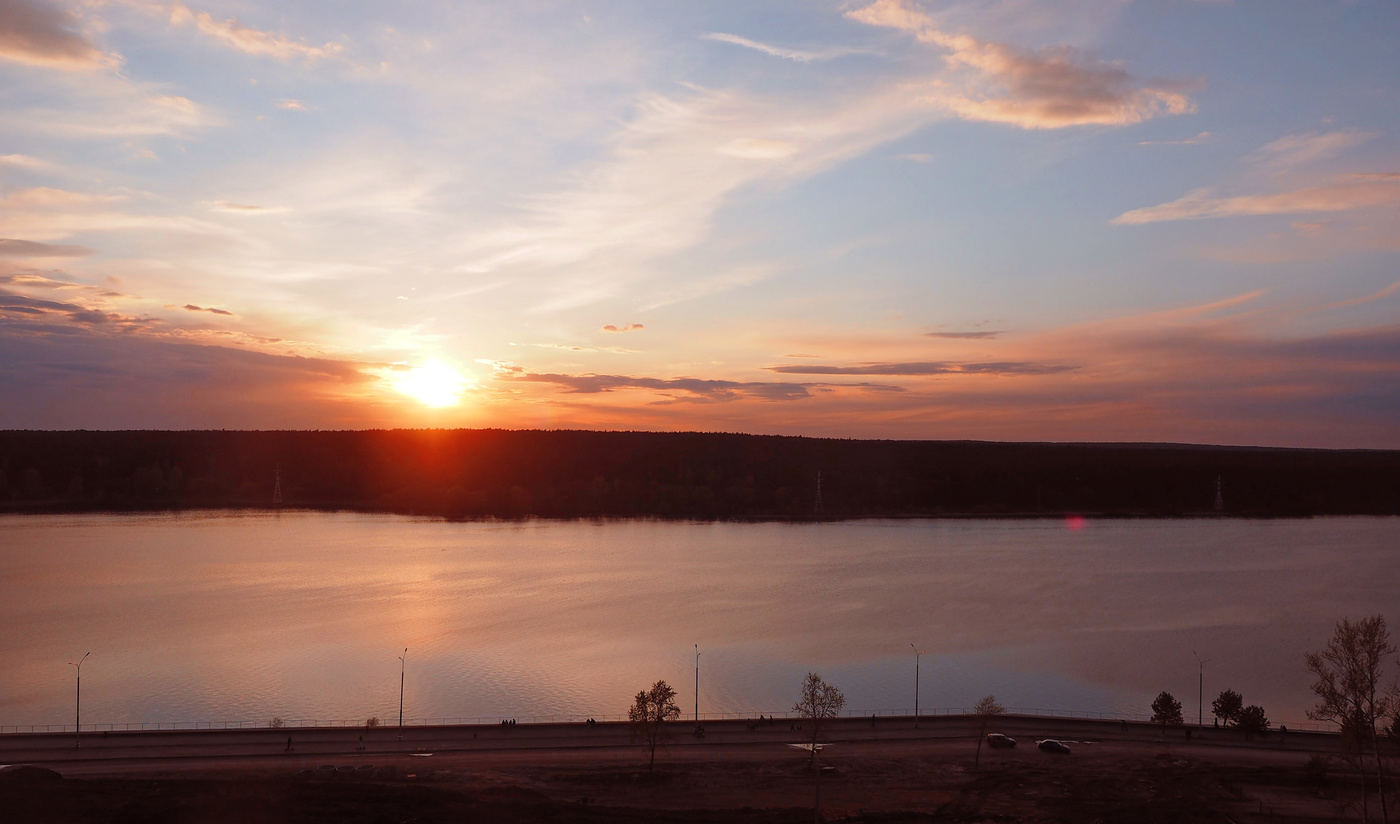 Закат над Яченкой.
