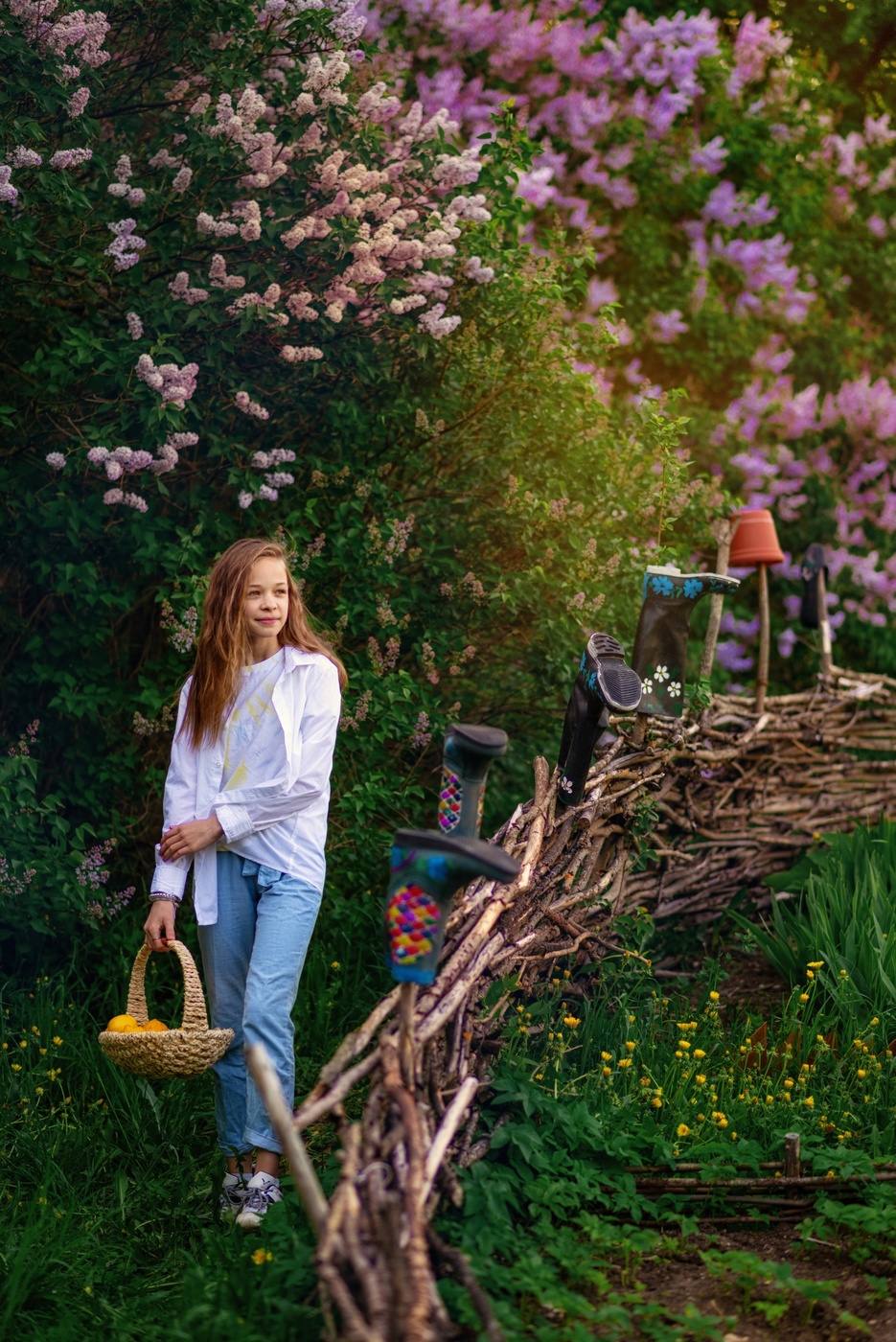 Корзинка с лимонами