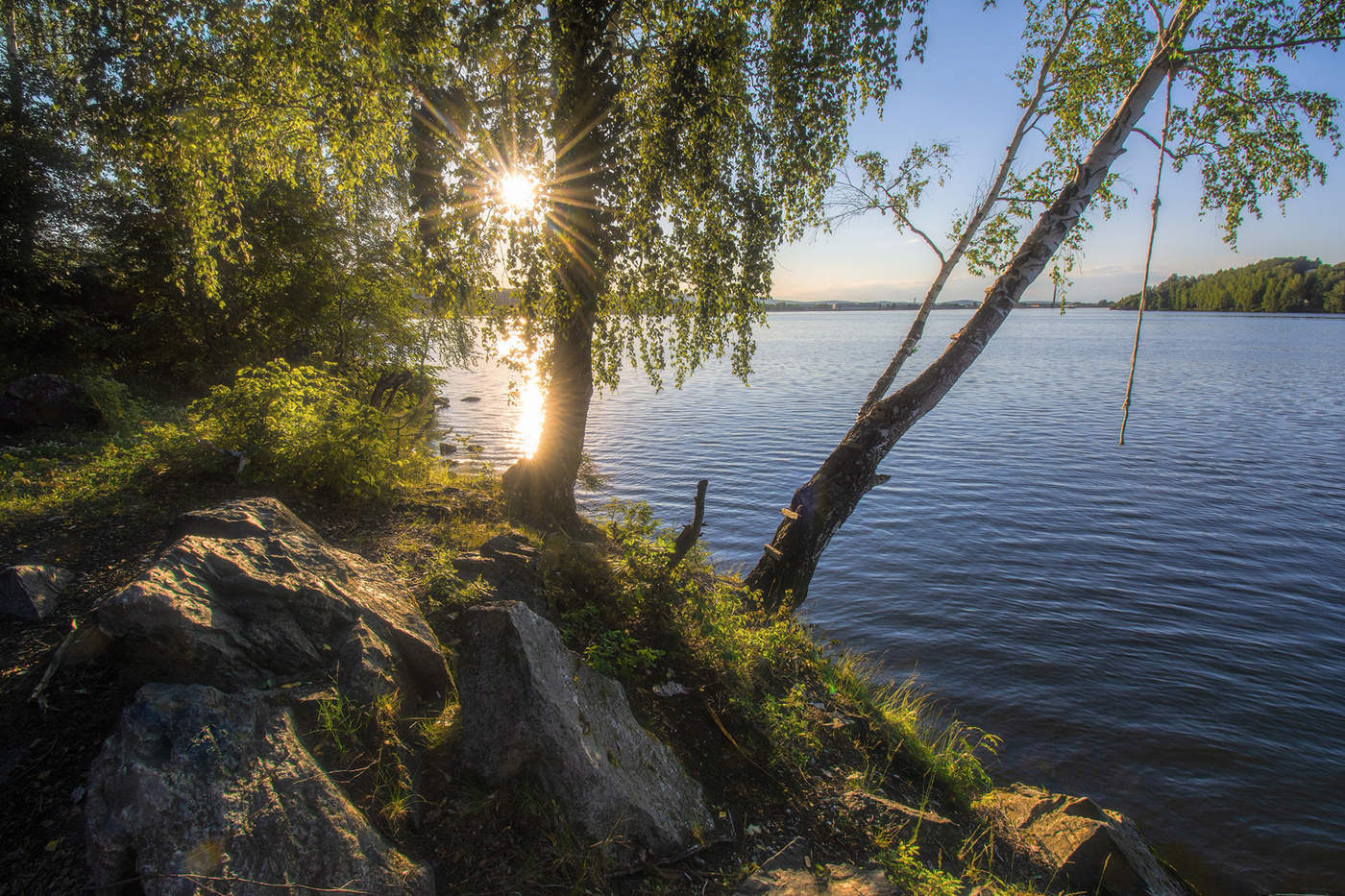 Вечернее солнце