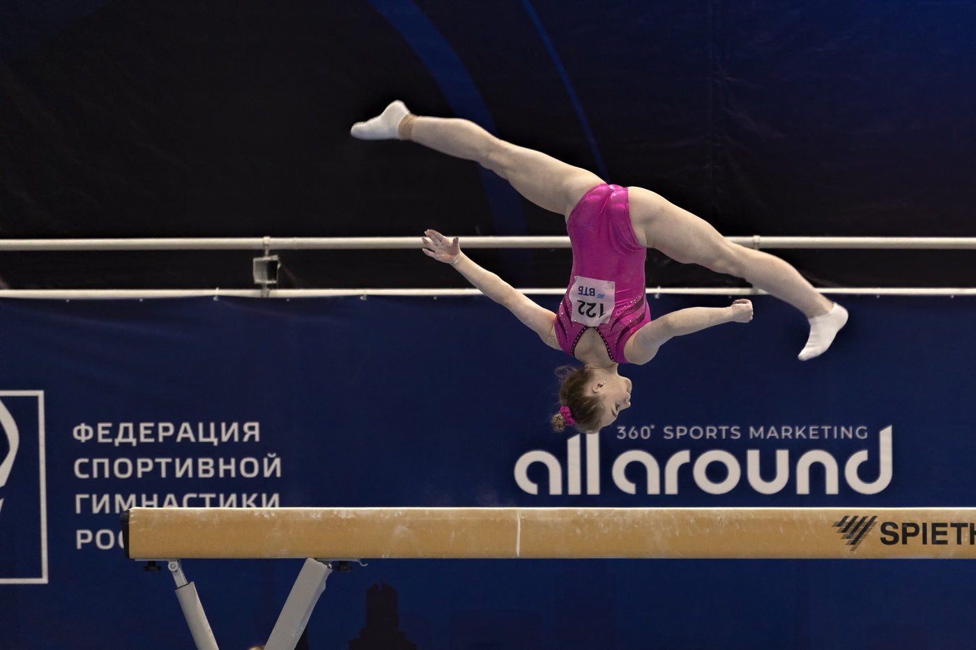 упражнения на бревне