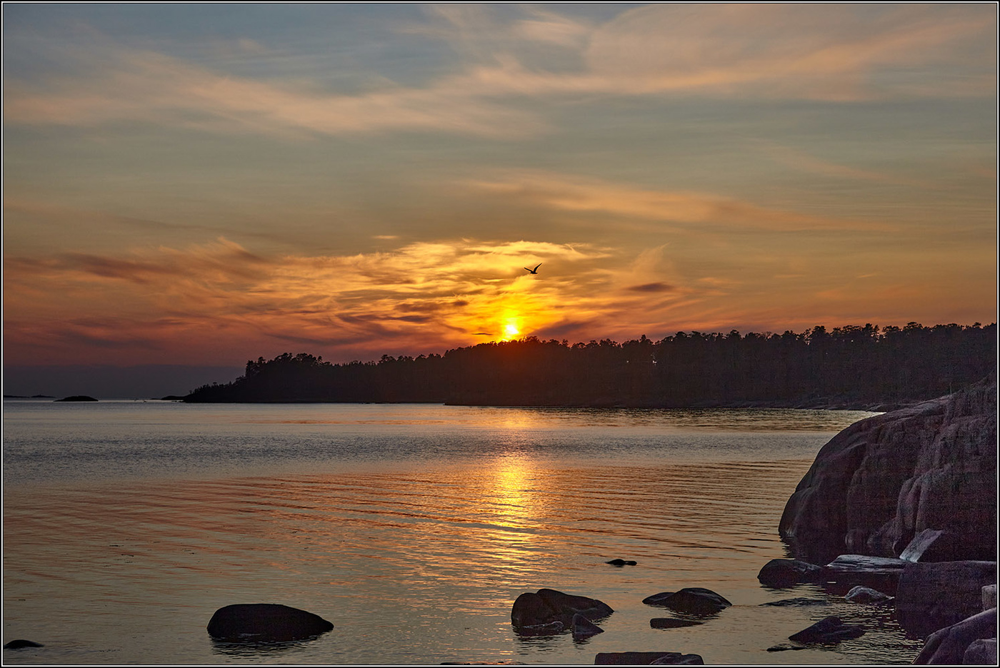 Белая ночь на Белом море.
