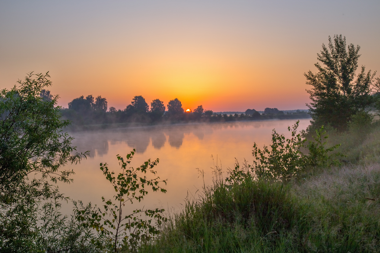Утро жаркого дня. Клязьма.