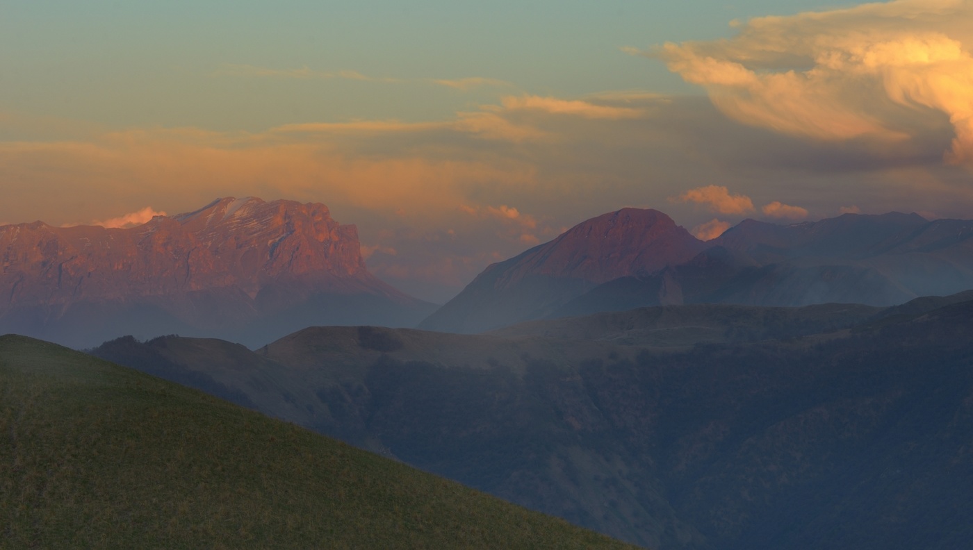 Закат в горах