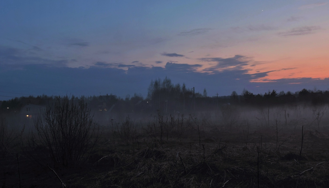 "Там сумерки невнятно трепетали ..."