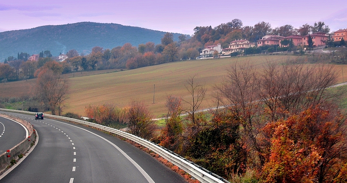 Осенним утром по дороге в Рим