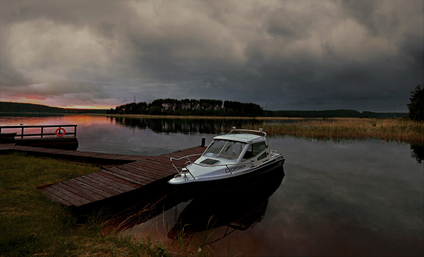 В вечернем покое.