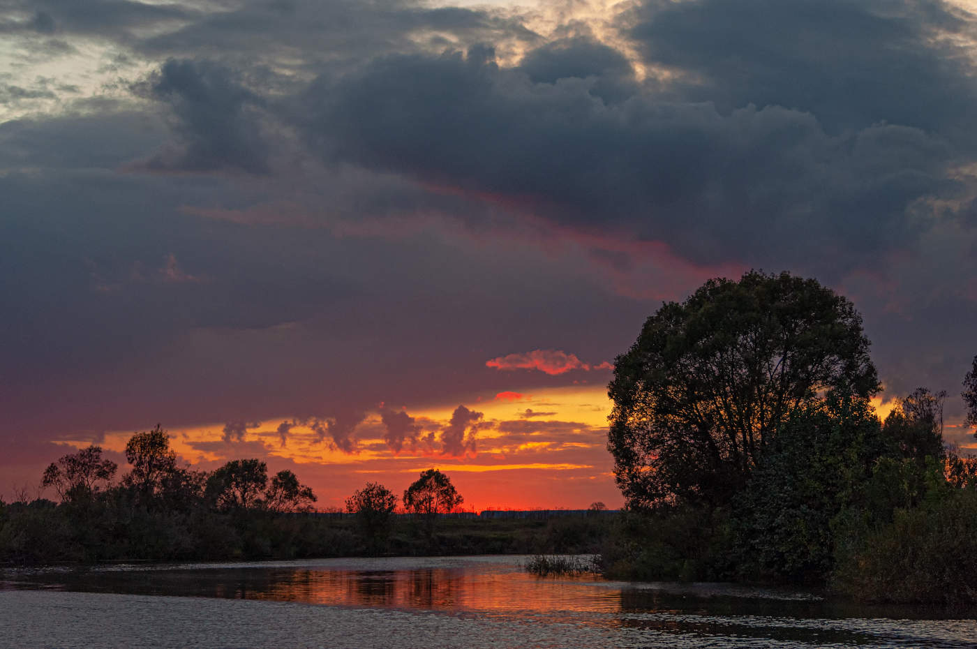Губами алыми закат целует край ночного неба...