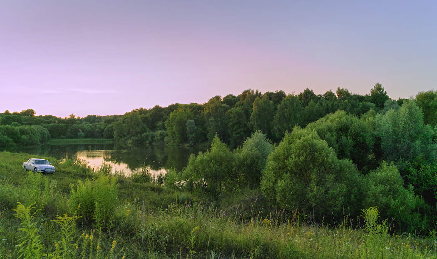 Приехали порыбачить на вечернюю зорьку